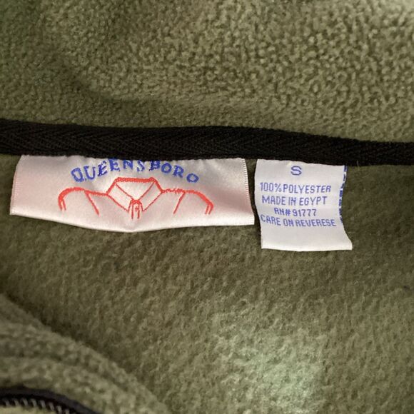 Randall Made Knives Patch Fleece Pullover Jacket Small Green 3/4 Zip - Picture 5 of 5